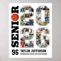 Basketball-Mannschaft Senior 2026 Sportfoto-Collag