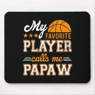 Basketball Mein Lieblingsspieler ruft mich Papa an Mousepad