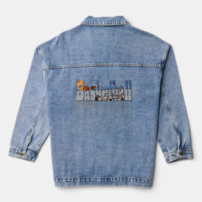 Basketball, meine Damen, Denim Jacket Jeansjacke (Rückseite)