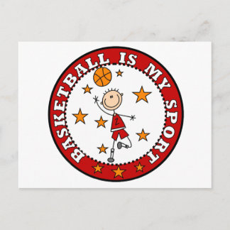 Basketball Meine Sport-Hemden und Geschenke Postkarte