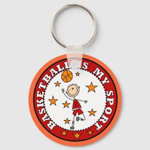 Basketball Meine Sportkleidung und Geschenke Schlüsselanhänger