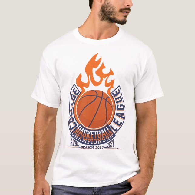 Basketball Meisterschaft Uni Liga Männer T - Shirt (Vorderseite)