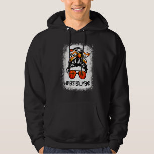 Basketball Mema Life Messy Bun Basketball geblasen Hoodie