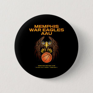 Basketball Memphis War Eagles Aau Button