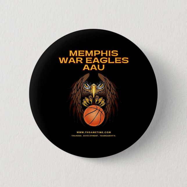 Basketball Memphis War Eagles Aau Button (Vorderseite)