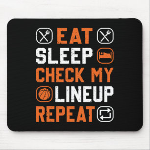 Basketball Men Boy Karo Mein Line Up Basketball Pl Mousepad