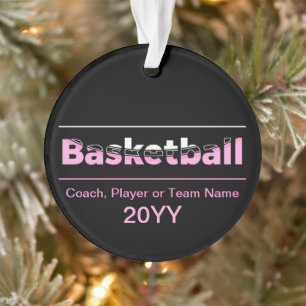 Basketball Minimalistischer geometrischer Pfeil Ornament
