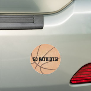 Basketball mit benutzerdefinierten Meldungen Auto Magnet