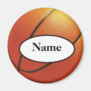 Basketball mit deinem Namen Magnet