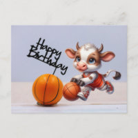 Basketball mit Happy Birthday auf weißem Hintergru