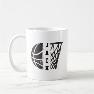 Basketball mit Ihrem Namen oder Team Kaffeetasse