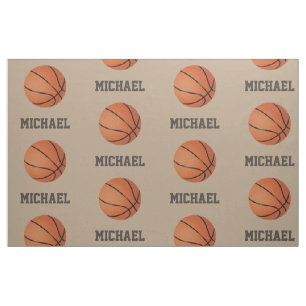 Basketball mit individuellem Namen personalisiert  Stoff