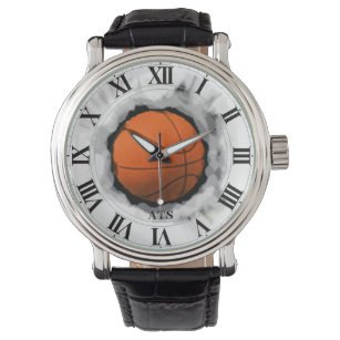 Basketball Mit Monogramm Armbanduhr