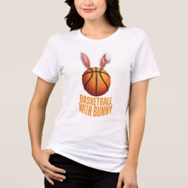 Basketball mit Sonne Tri-Blend Shirt