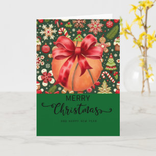 Basketball mit Weihnachten Thema für Spieler Karte