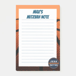 Basketball Mitzvot Post-it Klebezettel