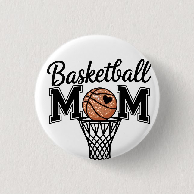 Basketball Mom Button (Vorderseite)