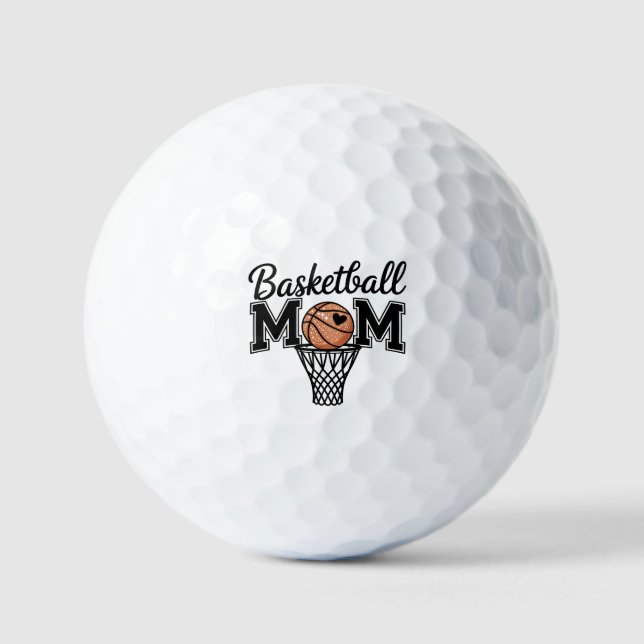 Basketball Mom Golf Balls Golfball (Vorderseite)