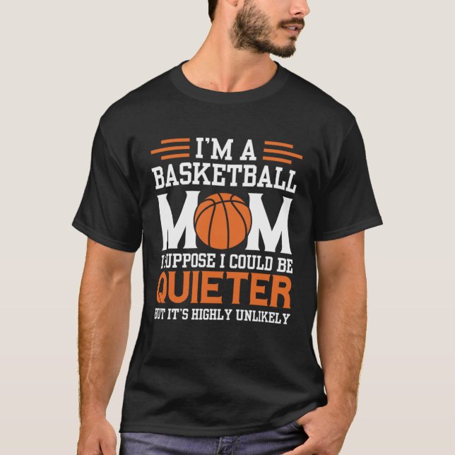 Basketball Mom Mothers Day Motherhood Basketball   T-Shirt (Vorderseite)