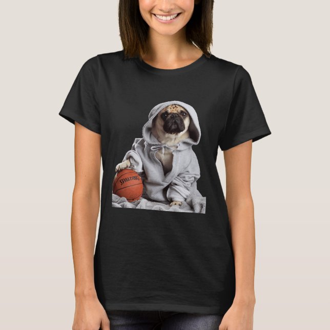 Basketball Mops Graubart Classic 425 T-Shirt (Vorderseite)