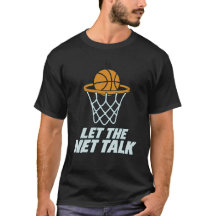 Basketball-Motivationsgrafik: Lasst das Netz reden