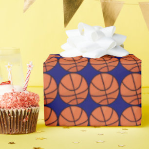 Basketball-Muster-Gewohnheit Geschenkpapier