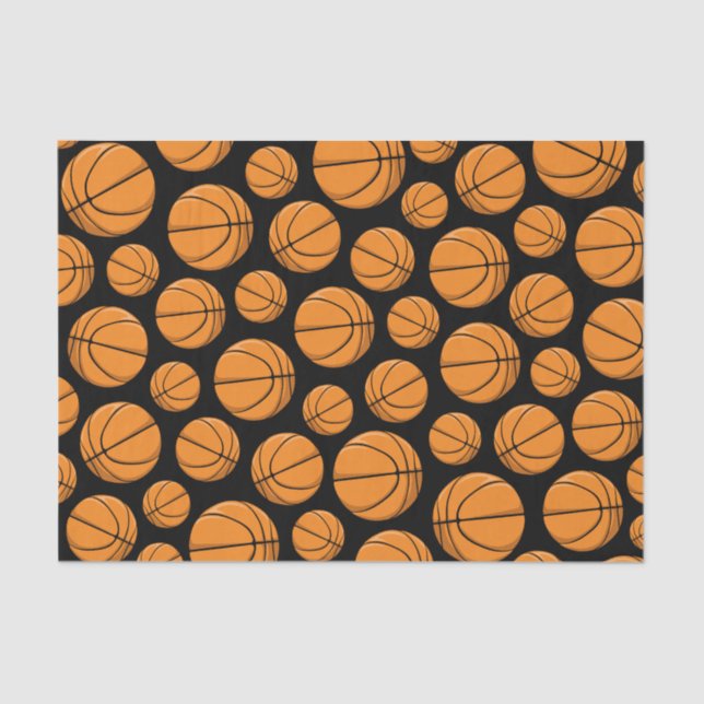 Basketball-Muster Seidenpapier (Vorderseite)