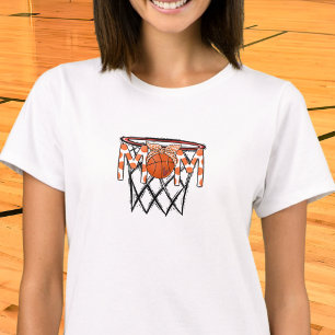 Basketball-MUTTER Orange Punkte-Korb T-Shirt