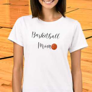 Basketball-Mutter-Script Spieltag T-Shirt