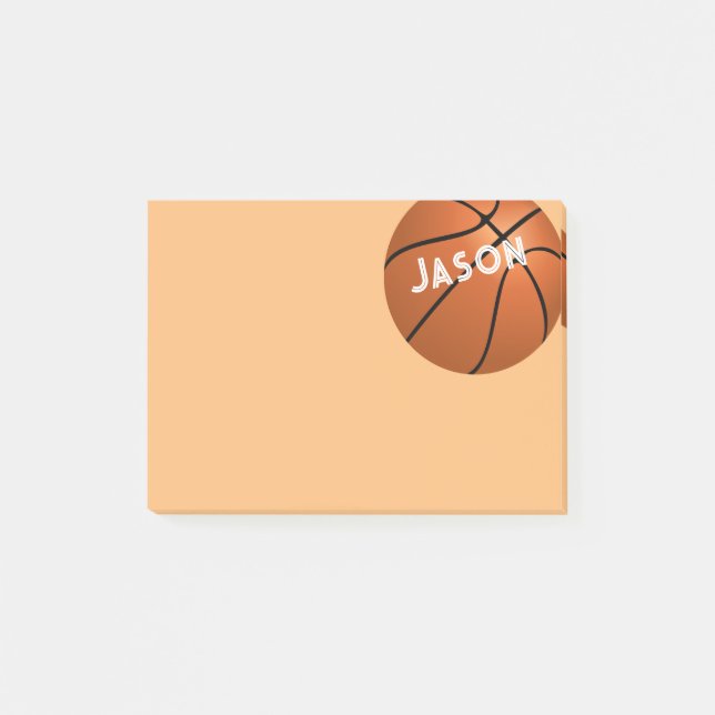 Basketball nach Maß Post-it Klebezettel (Vorderseite)