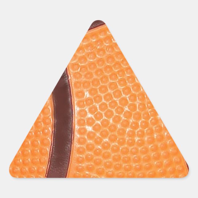 Basketball nah dreieckiger aufkleber (Vorderseite)