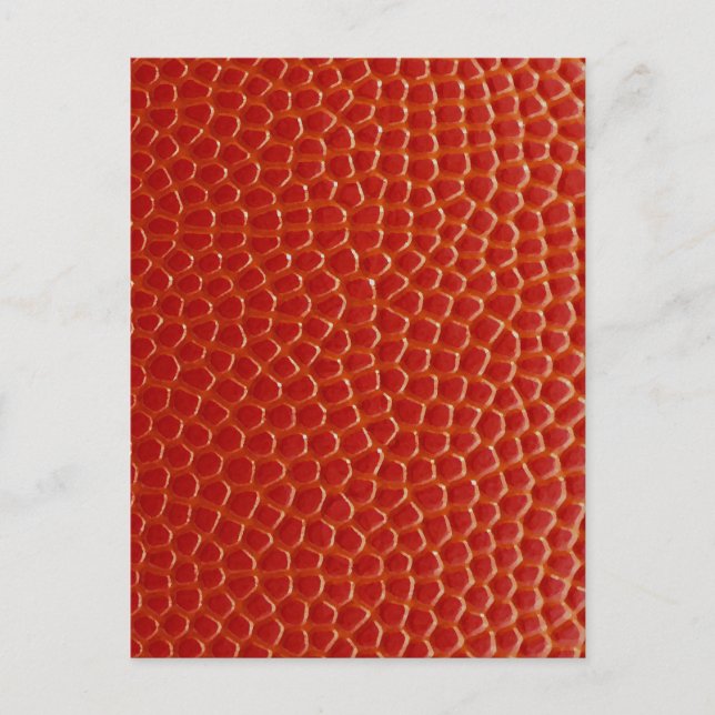 Basketball Nah-up Textur Postkarte (Vorderseite)
