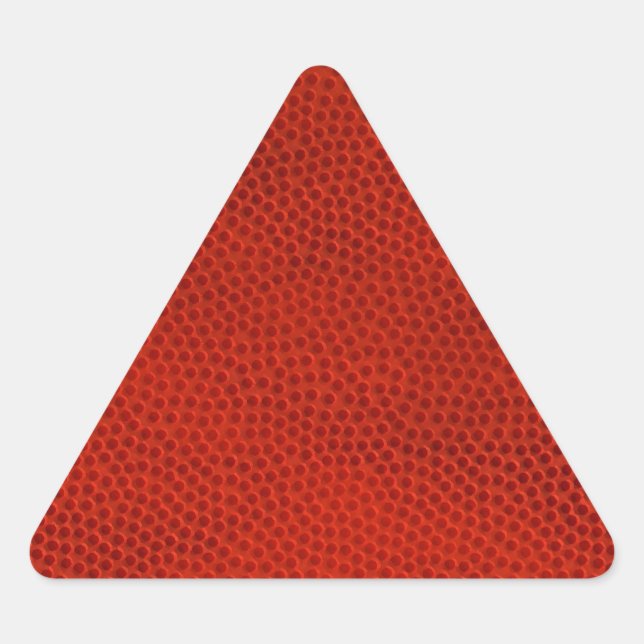 Basketball Nah-up Texturhaut Dreieckiger Aufkleber (Vorderseite)