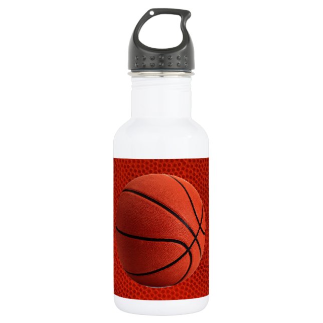 Basketball Nah-up Texturhaut Trinkflasche (Vorderseite)