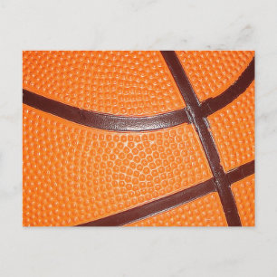 Basketball Nahaufnahme Textur Haut Postkarte