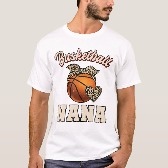 Basketball Nana Bandana Leopard T-Shirt (Vorderseite)