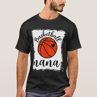 Basketball Nana Basketball Lover Grandma Basketbal T-Shirt