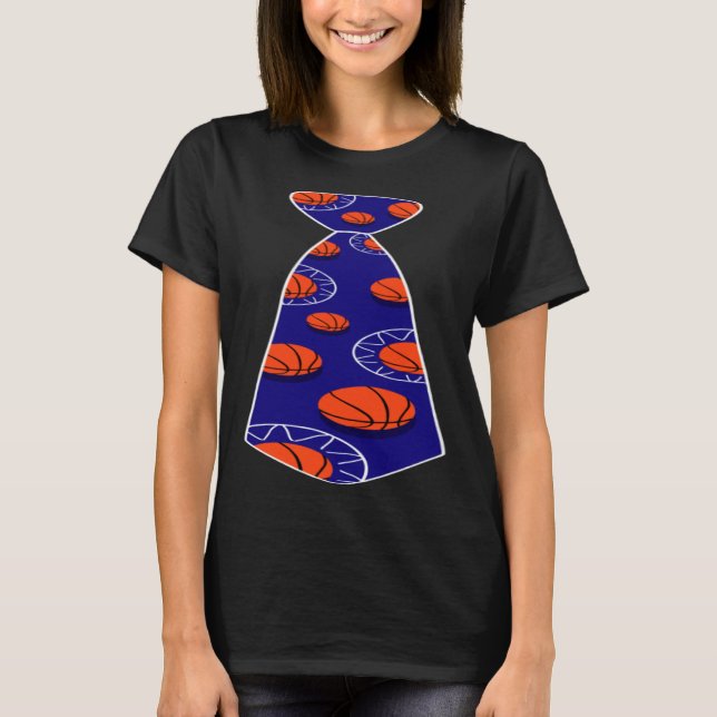 Basketball Necktie  for Basketball T-Shirt (Vorderseite)