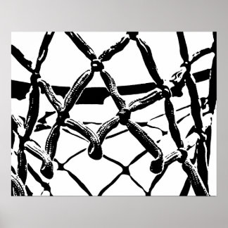 Basketball-Netzposter Poster