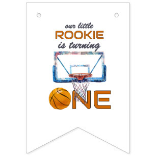 Basketball-Neuling Des Jahres Erster Geburtstag Wimpelkette