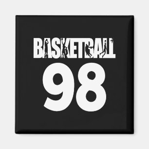 Basketball Nummer 98 Lieblings-Basketball-Design Magnet