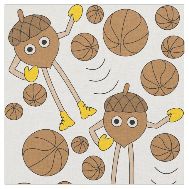 Basketball Nut Pattern Stoff (Nahaufnahme)