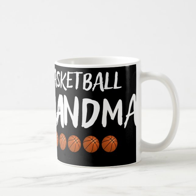 Basketball Oma Großmutter Grammy Nana Mimi Kaffeetasse (Rechts)