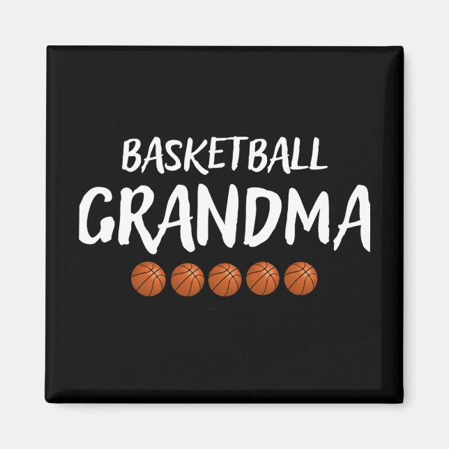 Basketball Oma Großmutter Grammy Nana Mimi Magnet (Vorne)