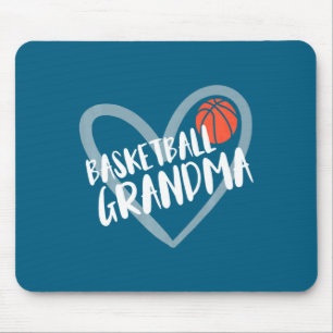 Basketball-Oma Herz Mousepad