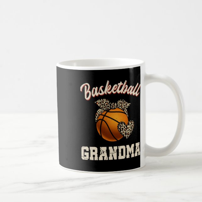 Basketball Oma Leopard Basketball Spieler Kaffeetasse (Rechts)
