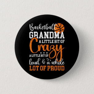 Basketball Oma Proud Großmutter von Basketba Button