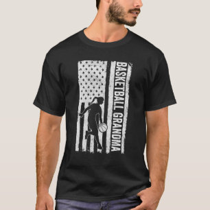 Basketball Oma USA Flag Basketball Team Fan Fan Fa T-Shirt