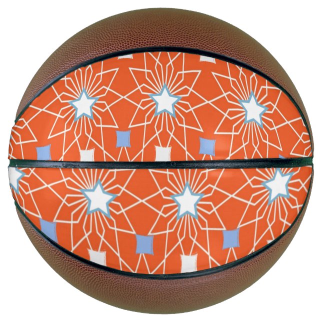 Basketball Orange White Blue Stars (Vorderseite)