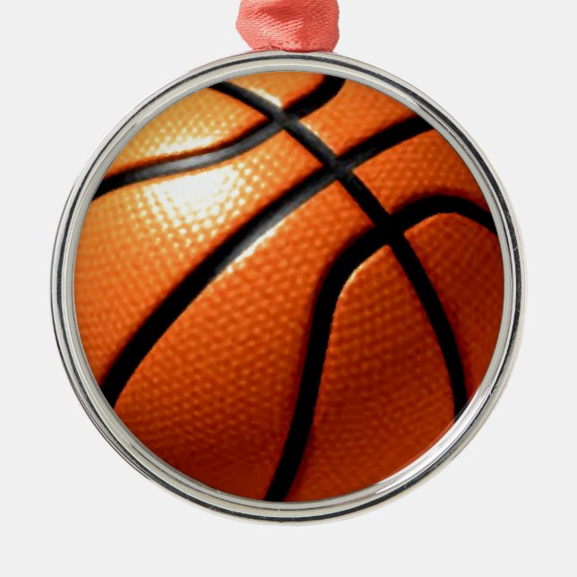 Basketball Ornament Aus Metall (Vorne)